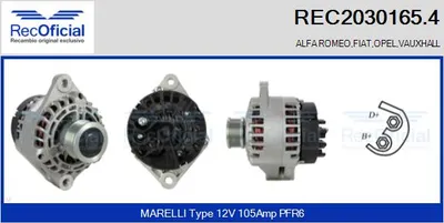 Alternator Fiat STILO · Opel VECTRA C · Opel VECTRA C GTS