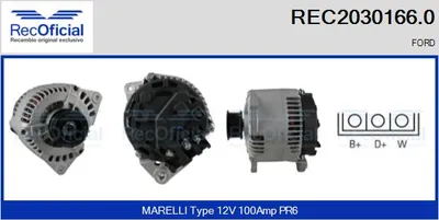 Alternator Ford TRANSIT Bus · Ford TRANSIT Van · Ford TRANSIT Platform/Chassis