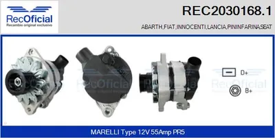 Alternator Fiat REGATA · Fiat REGATA Weekend · Fiat RITMO