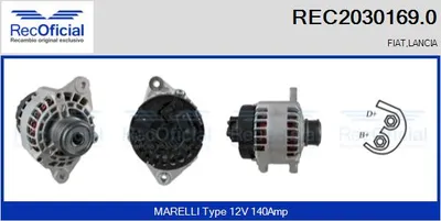 Alternator Fiat MULTIPLA · Fiat STILO · Lancia THESIS