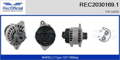 Alternator Fiat MULTIPLA · Fiat STILO · Lancia THESIS