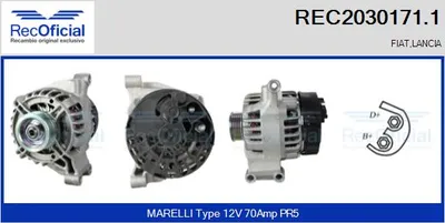 Alternator Fiat PALIO · Fiat PALIO Weekend · Lancia Y