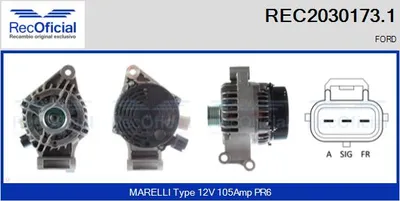 Alternator Ford FOCUS I · Ford FOCUS I Turnier · Ford FOCUS I Saloon