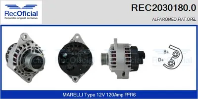 Alternator Alfa Romeo 156 · Alfa Romeo 156 Sportwagon · Alfa Romeo 147