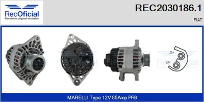 Alternator Fiat BRAVA · Fiat BRAVO I · Fiat PALIO Weekend