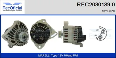 Alternator Fiat PANDA · Fiat PUNTO · Fiat PALIO