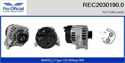 Alternator Fiat BRAVO I · Fiat PALIO Weekend · Lancia Y