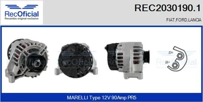 Alternator Fiat BRAVO I · Fiat PALIO Weekend · Lancia Y