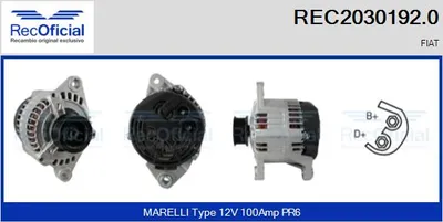 Alternator Fiat DUCATO Van · Fiat SCUDO Bus · Fiat DUCATO Bus