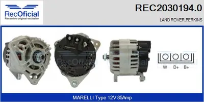 Alternator Land Rover 110/127