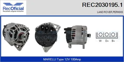Alternator Land Rover RANGE ROVER I