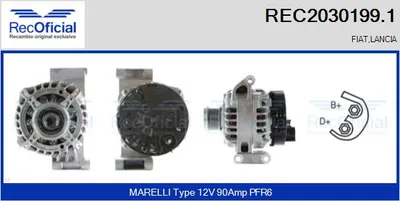 Alternator Fiat PUNTO · Fiat DOBLO MPV · Fiat DOBLO Box Body/MPV