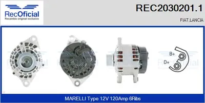 Alternator Lancia LYBRA · Lancia LYBRA SW · Fiat STILO