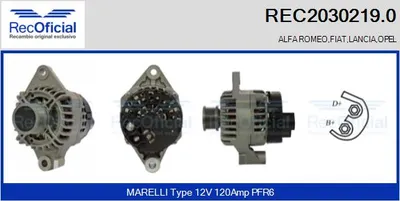 Alternator Fiat IDEA · Fiat CROMA · Fiat GRANDE PUNTO