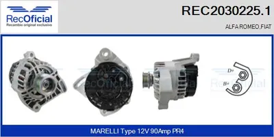 Alternator Fiat DOBLO MPV · Fiat DOBLO Box Body/MPV · Fiat GRANDE PUNTO