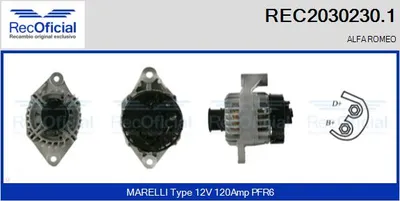Alternator Alfa Romeo GIULIETTA