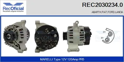 Alternator Fiat IDEA · Lancia MUSA · Fiat GRANDE PUNTO
