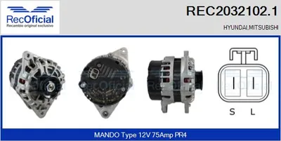 Alternator Hyundai ACCENT I · Hyundai S COUPE · Hyundai LANTRA II Estate
