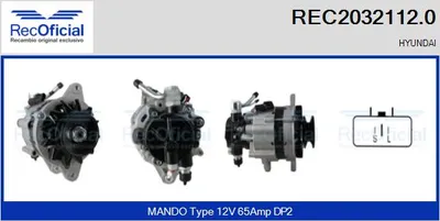 Alternator Hyundai H100 Bus · Hyundai H100 Van