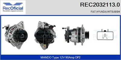 Alternator Fiat DUCATO Van · Mitsubishi GALLOPER · Hyundai GALLOPER II