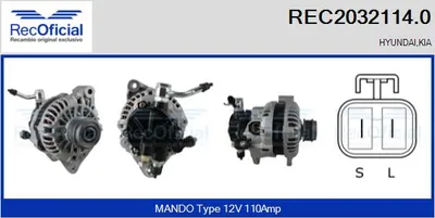 Alternator Hyundai TERRACAN · Kia CARNIVAL II · Kia SORENTO I
