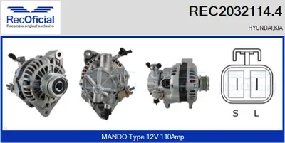 Alternator Hyundai TERRACAN · Kia CARNIVAL II · Kia SORENTO I