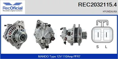 Alternator Hyundai H-1 Van · Kia SORENTO I