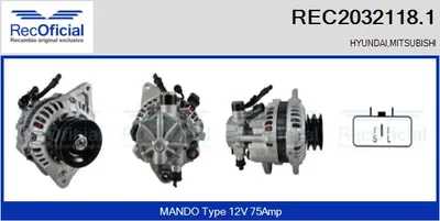 Alternator Mitsubishi GALLOPER · Hyundai GALLOPER II · Hyundai GALLOPER I