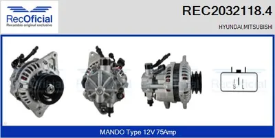 Alternator Mitsubishi GALLOPER · Hyundai GALLOPER II · Hyundai GALLOPER I