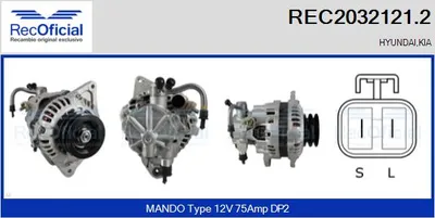 Alternator Hyundai H-1 / STAREX Bus · Hyundai H-1 Van · Kia K2500 Platform/Chassis