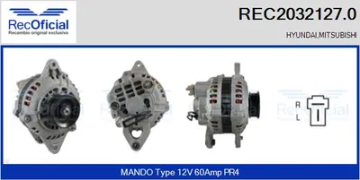 Alternator Mitsubishi COLT II · Mitsubishi CORDIA · Mitsubishi LANCER III