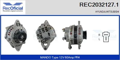 Alternator Mitsubishi COLT II · Mitsubishi CORDIA · Mitsubishi LANCER III