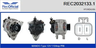 Alternator Hyundai SONATA IV · Hyundai XG · Hyundai TRAJET