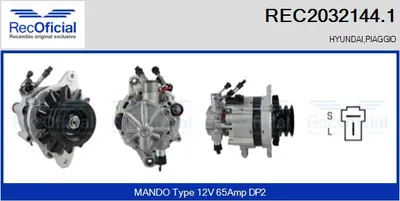 Alternator Hyundai H100 Bus · Hyundai H100 Van · Hyundai GALLOPER II