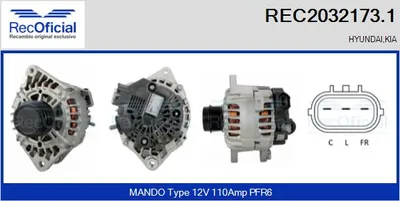 Alternator Hyundai i20 I · Kia VENGA · Hyundai ix20