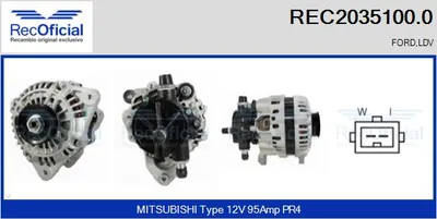 Alternator Ford TRANSIT Bus · Ford TRANSIT Van · Ford TRANSIT Platform/Chassis