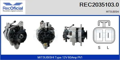Alternator Mitsubishi PAJERO I · Mitsubishi L 300 III Van · Mitsubishi PAJERO I Canvas Top