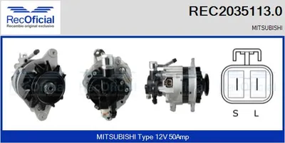 Alternator Mitsubishi PAJERO I · Mitsubishi PAJERO I Canvas Top · Mitsubishi L 300 / DELICA II Platform/Chassis