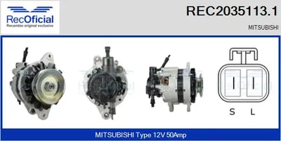 Alternator Mitsubishi PAJERO I · Mitsubishi PAJERO I Canvas Top · Mitsubishi L 300 / DELICA II Platform/Chassis