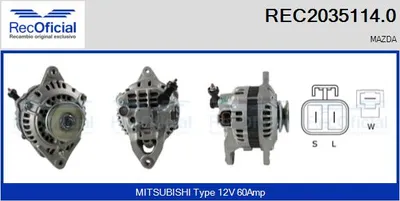 Alternator Mazda 323 III Hatchback · Mazda 323 III Station Wagon · Mazda 323 III Saloon