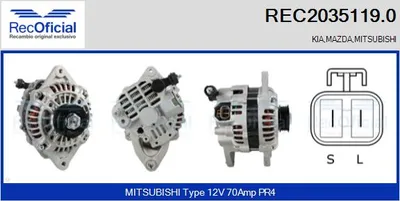Alternator Mazda XEDOS 6 · Mazda 929 II Coupe · Mazda 929 II