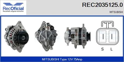 Alternator Mitsubishi LANCER V · Mitsubishi SPACE WAGON · Mitsubishi LANCER V Station Wagon
