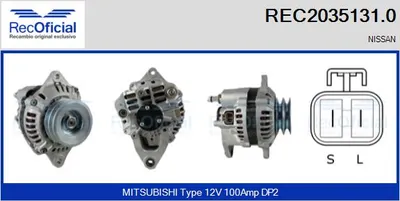Alternator Nissan PATROL GR V Wagon