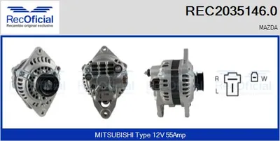 Alternator Mazda 323 III Hatchback · Mazda 323 III Station Wagon · Mazda 323 III Saloon