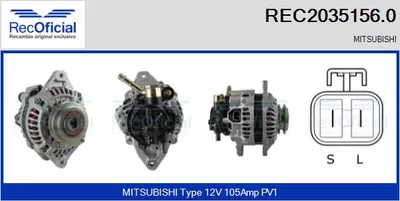 Alternator Mitsubishi SPACE WAGON