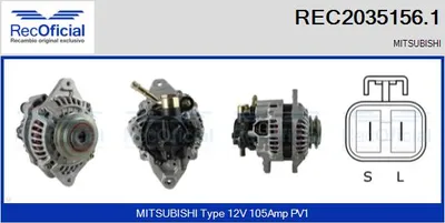 Alternator Mitsubishi SPACE WAGON