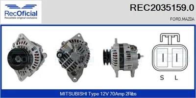Alternator Mazda B-SERIE · Ford RANGER