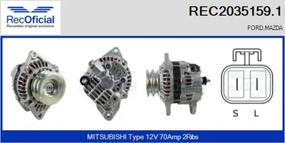 Alternator Mazda B-SERIE · Ford RANGER