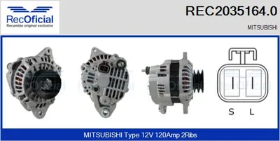 Alternator Mitsubishi PAJERO III Canvas Top · Mitsubishi PAJERO III