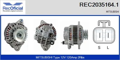 Alternator Mitsubishi PAJERO III Canvas Top · Mitsubishi PAJERO III